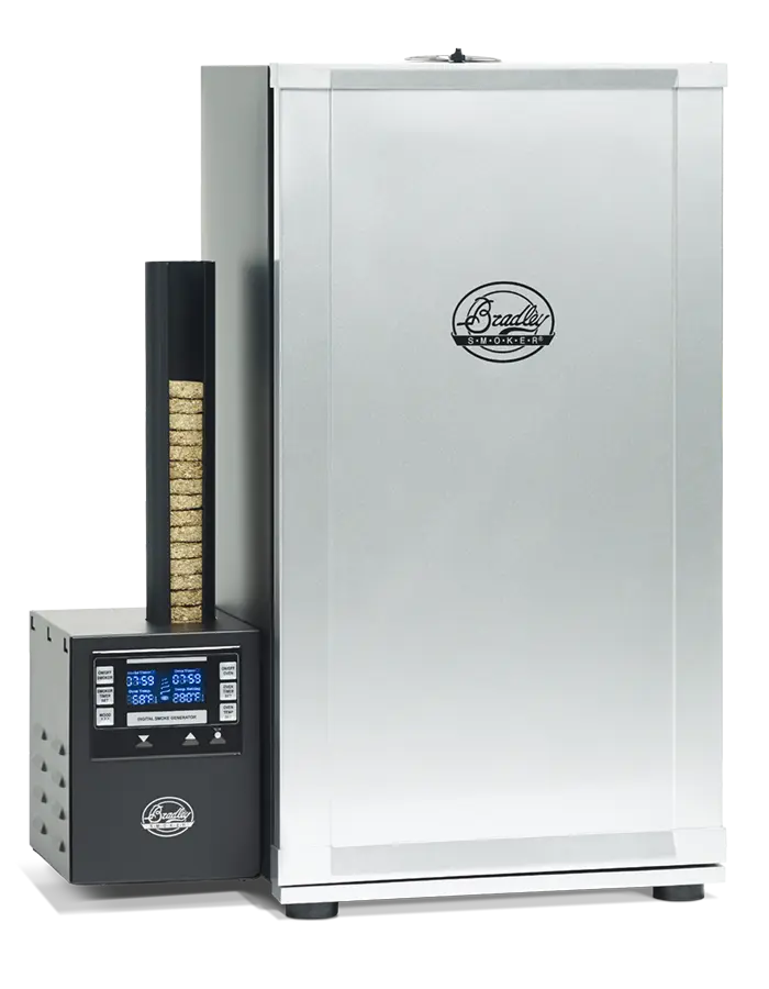 Digital 4-Rack Stainless Steel Insulated Electric Smoker - Wood-Fired Oven for Kitchenware Barbecue Use