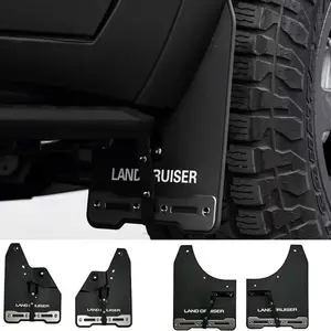 4pcs Mud Flaps Compatible with Toyota Land Cruiser 250 1958 Prado Lc250 J250 2024 2025 2026 Splash Guards Cover Soft Rubber+Metal Frame Wing OEM Fender Custom Fit Mud Flaps for LC250