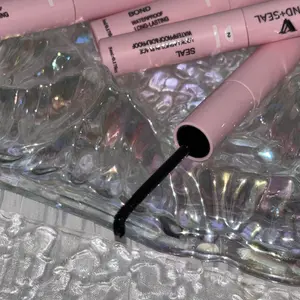 Pink Lash Bond and Seal Waterproof Lash Glue 2 in 1 Long Lasting Lash Clusters Bond for Eyelash Extensions Strong Hold Waterproof Adhesive and Sealant DIY Lash Extension Glue