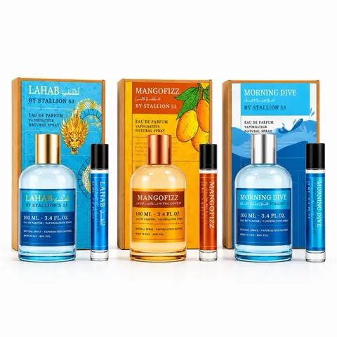 Stallion 53 Bundle - 3pcs 3.4oz + 20ml travel size- Eau de Parfum - Unisex