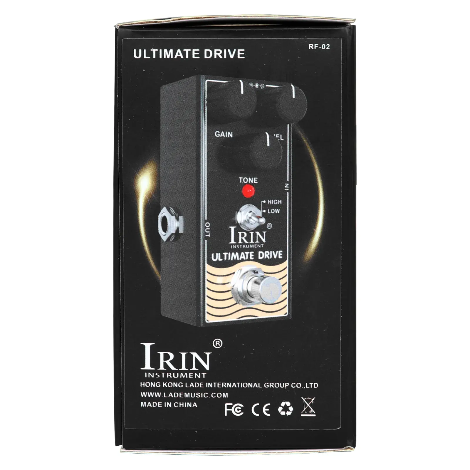 Irin Classic Overload Vintage Overdrive Pedal Effect, Single Block Guitar Effects Processor, Distinctive Sound Enhancement