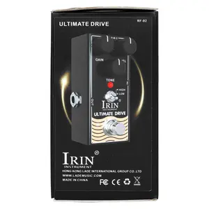 Irin Classic Overload Vintage Overdrive Pedal Effect, Single Block Guitar Effects Processor, Distinctive Sound Enhancement