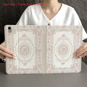 A Tablet Case with Pen Holder, book-style tablet case compatible with iPad Pro11/iPad (8th Gen)/iPad Air 4/5/iPad Pro 11/iPad 10th Generation/iPad Air 13(M3 2025)/iPad Air 11(M3 2025)/iPad Air 11(M3 2025)/iPad 11(A16 2025) Tablet Casing