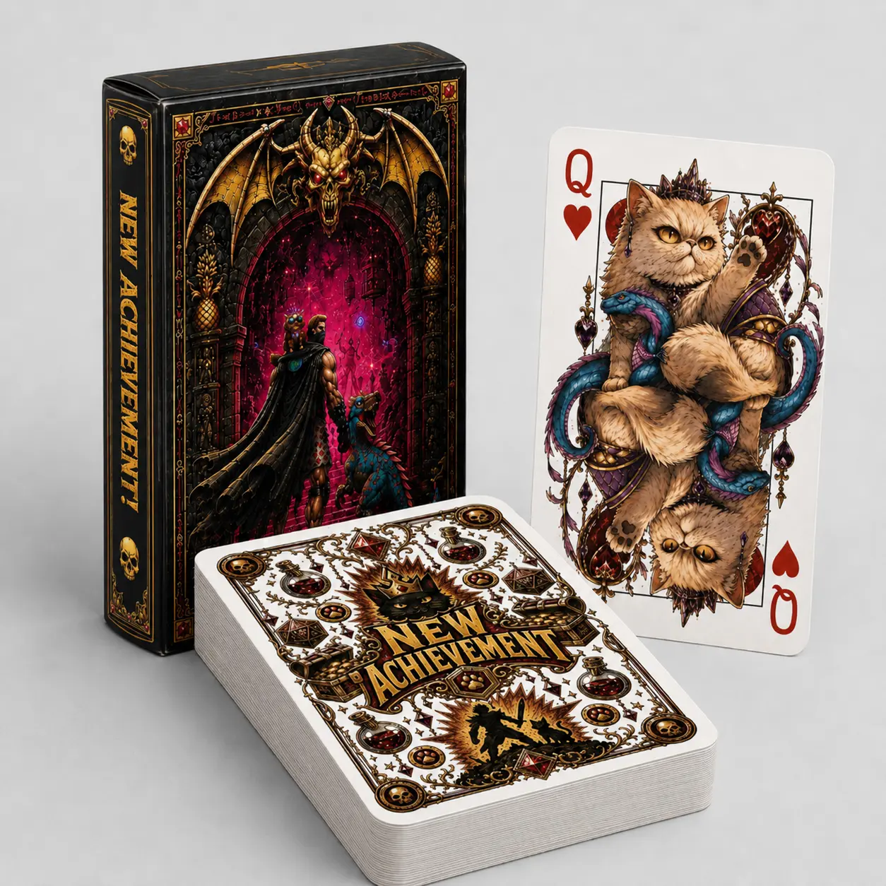 Dungeon Crawler Carl Playing Card Deck | Princess Donut New Achievement Illustrated Art | DCC Collectible Gift Set for LitRPG Fans, Gamers