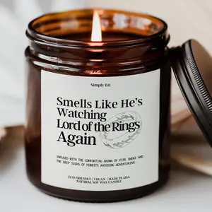 Smells Like Lord of the Rings Candle, LOTR Gifts, Middle Earth Candle, Hobbit Candle, Book Lover Gift, Book Lover Candle, Booktok Candle