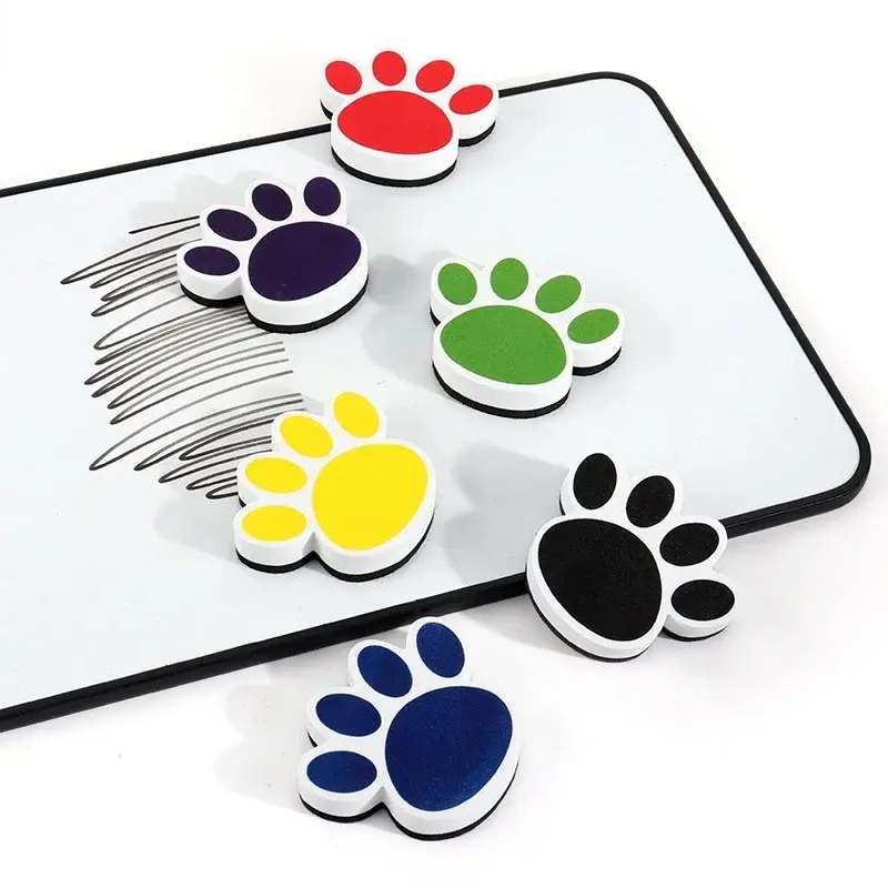 Magnetic blackboard eraser, cartoon bear print, large-sized blackboard eraser, whiteboard dry eraser