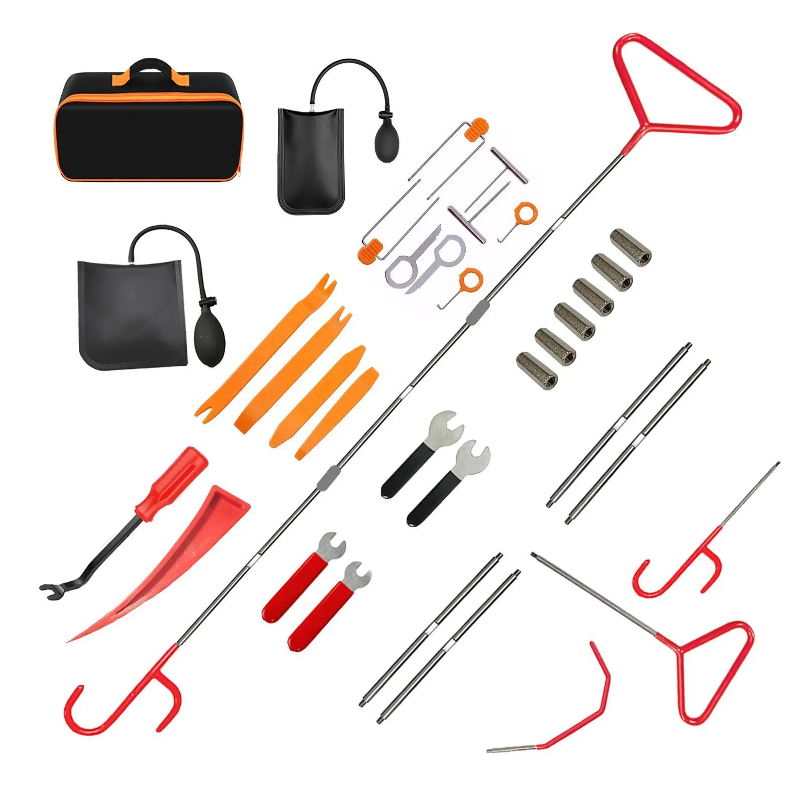 Automotive Tool Set 34-Piece Professional Automotive Kit for Car Trimming and Emergency Use