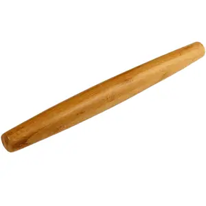 Bamboo French Rolling Pin, 13-Inch Classic Bakeware, Smooth Surface Wooden Rolling Pin for Baking Pizza Dough, Pie, Cookie, Durable, Safe, Healthy