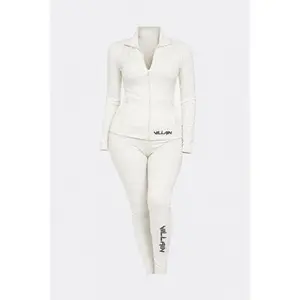 Villain Front zip jacket and legging set