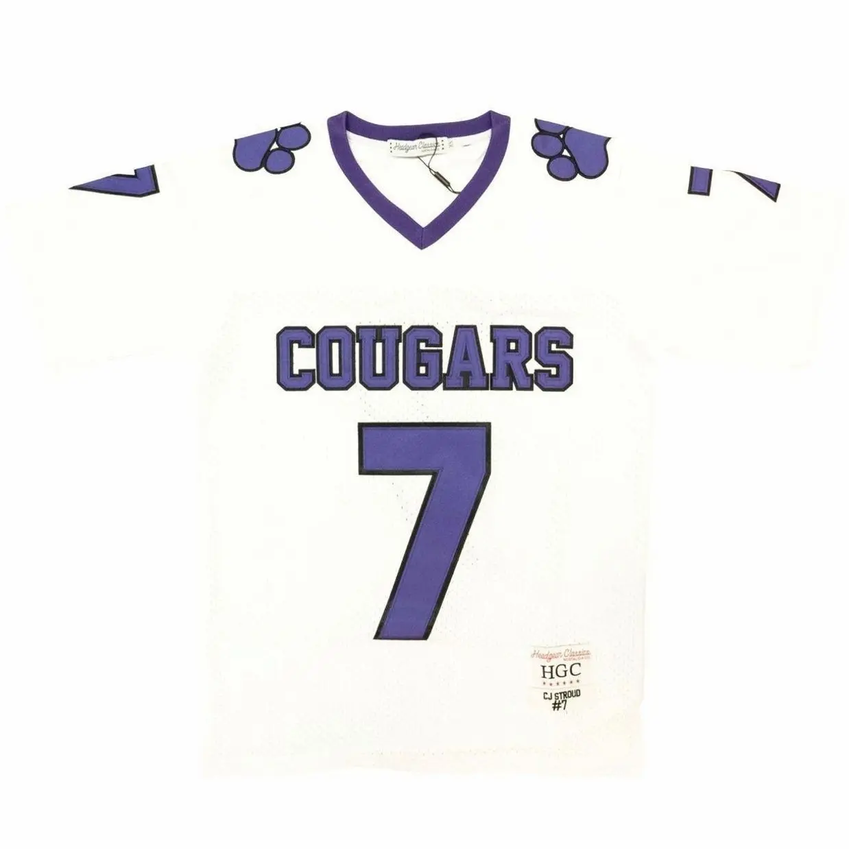 CJ STROUD HIGH SCHOOL FOOTBALL  AOP MESH JERSEY (WHITE) TCT QX4