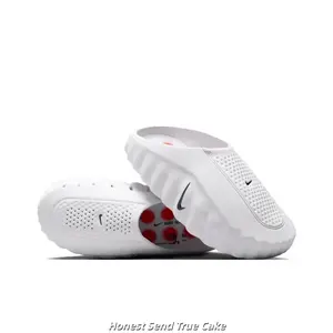 Brand New Sealed Original Box Unisex Off White EVA Slide Sandals Red Dot Massage Non Slip Quick Dry Breathable Mesh Indoor Bathroom Beach Gym Casual Slip On Trainers