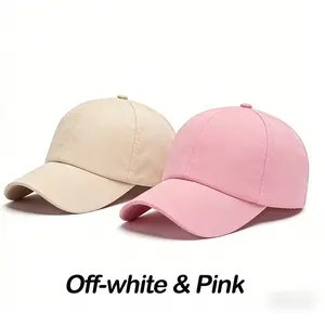 2 PCS Colorful Letter Baseball Cap, Polyester Cap, Cartoon Embroidered Design, Adjustable Size, Perfect for Outdoor Sports and Fitness, Great Gift and Party Decor