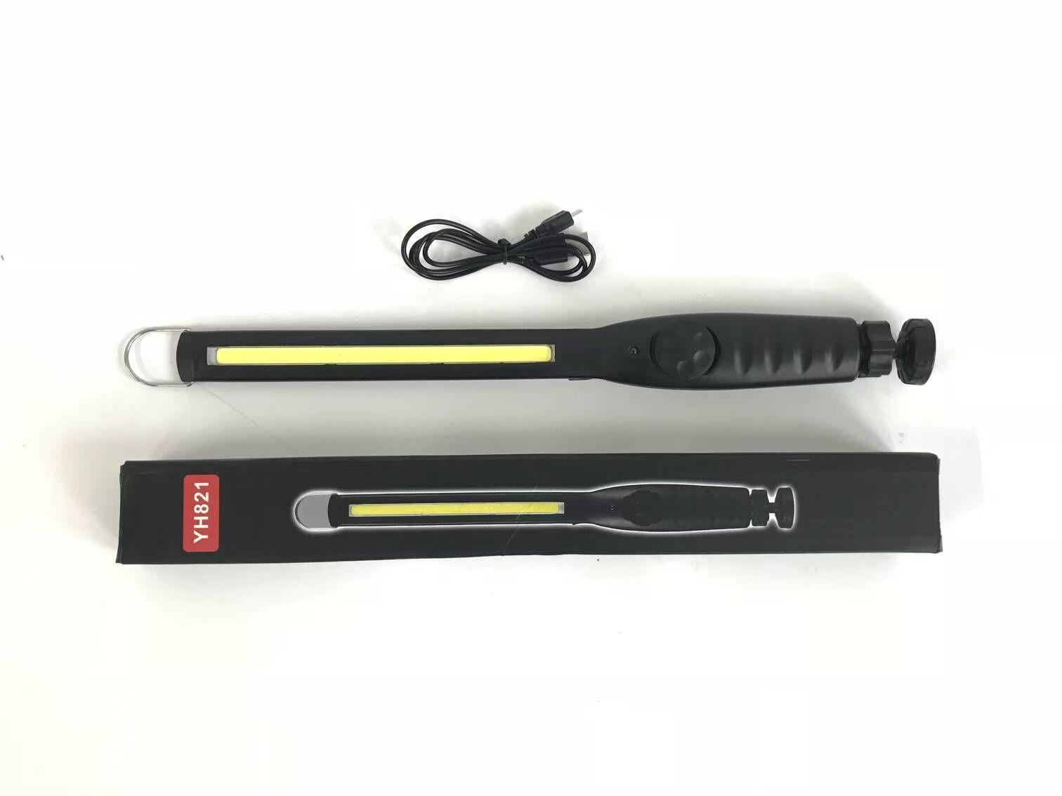 XTAUTO 2-PCS Magnetic Stand Base Rechargeable LED Work Light, Portable Handheld Waterproof Flashlight, 170° Rotatable Dimmable LED Light for Mechanics, Auto Repair, Garage & Outdoor Camping