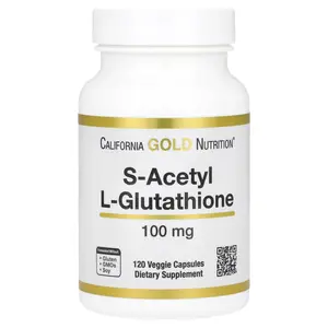 California Gold Nutrition S-Acetyl L-Glutathione, 100 mg, 120 Veggie Capsules
