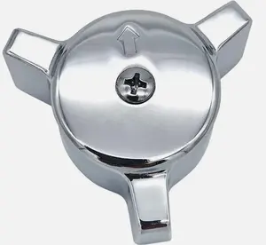 Eljer Metal Handle Diverter for Faucet Shower Chrome Finish with Screw and Arrow Design 1.13" Height 2.75" Width Easy Installation