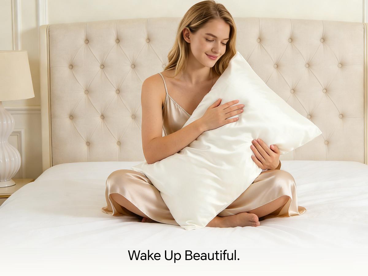 Bedelite 100% Pure Mulberry Silk Pillowcase - Beauty Sleep Gift, Improve Your Hair & Skin - 22 Momme & 6A Grade Fibers - Cooling Silk Pillow Cover with Hidden Zipper, 1pc