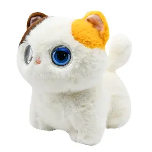 Contixo AI Pixie-Paw Smart Interactive Plush Cat – Voice-Responsive, Touch-Activated, Expressive Eyes, AI Companion Stuffed Animal for Kids & Pet Lovers