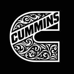Tooled Cummins sticker for trucks