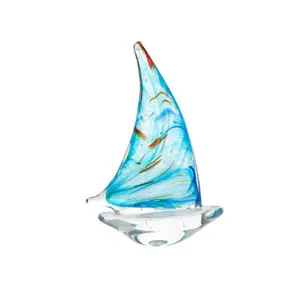 Glass Sailboat Marbled