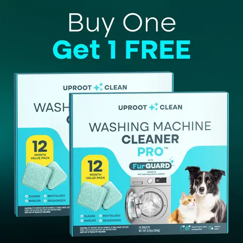 Uproot Clean Pet Home Washer Maintenance Tablets - Enzyme Deep Treatment & Deodorizer, Compatible with All Washers, Septic-Safe for Worry-Free Cleanup, Buy 1 Get 1 FREE Household Supplies