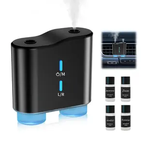 Essential Oil Diffuser 3-In-1 Ultrasonic Aromatherapy, 3 Spray Modes & 3 LED Light Colors, Ideal for Bedroom Office Home Car Gaming