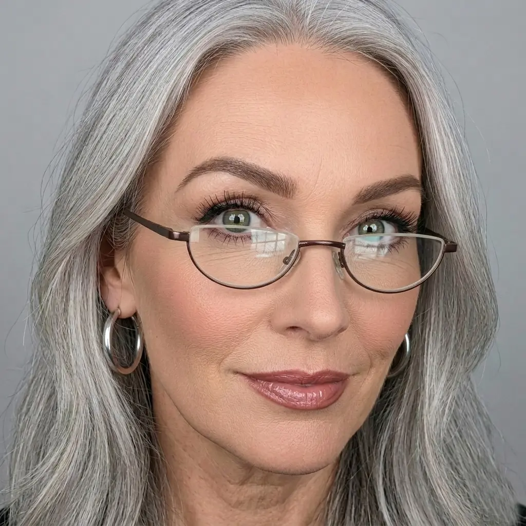 Unisex Toveen Half-Moon Semi-Rim Reading Glasses - HD Clear Lenses, Blue Light Blocking, UV400 Protection, Lightweight Frame, Spring Hinge, Soft Silicone Nose Pad, Casual Computer Work Use, with Case