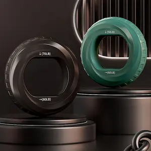 Hand Grip Strengthener, Forearm, Fingers Exerciser - Silicone Rings for Muscle Training, Sports, Rock Climbing, Fitness