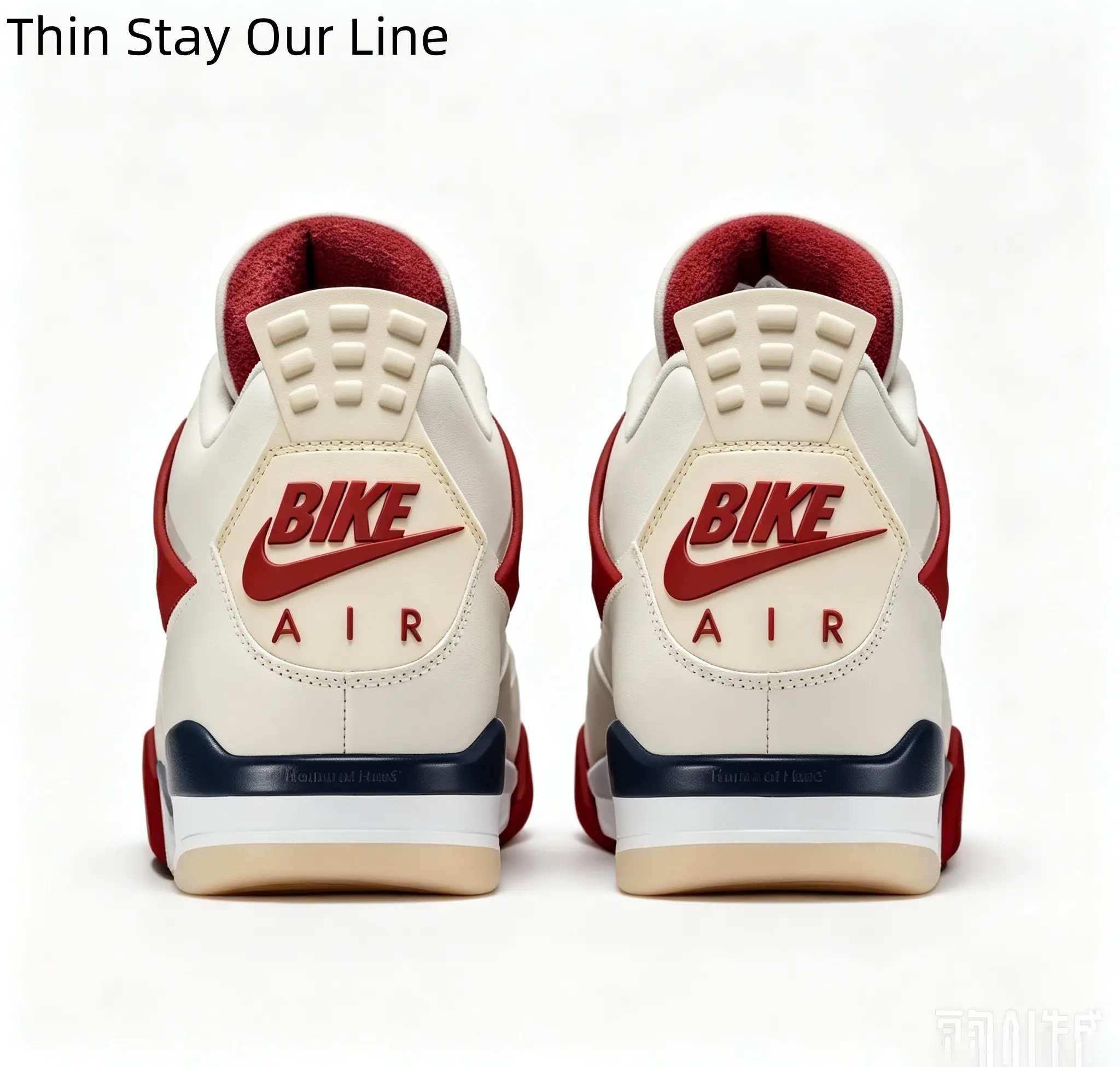 Street Style High Top Sneakers Cream Off White Red Navy Leather Vintage Warm Neutral Daily Outfit Shoes For Men Women