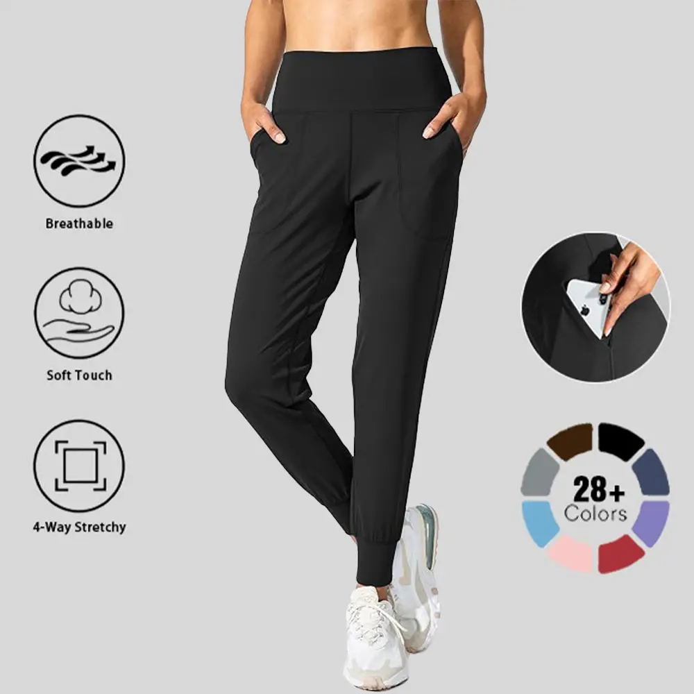 G Gradual Women's High Waisted Joggers with Pockets Lightweight Stretchy Loose Leggings Casual Sweatpants for Women Comfy Yoga Pants Gym Outfits for Workout, Athletic,Lounge Essentials