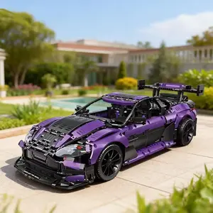 Car Model Building Blocks Toy, Luxury Automotive Enthusiast Essential Collection, Home Display Cabinet Decoration Gift