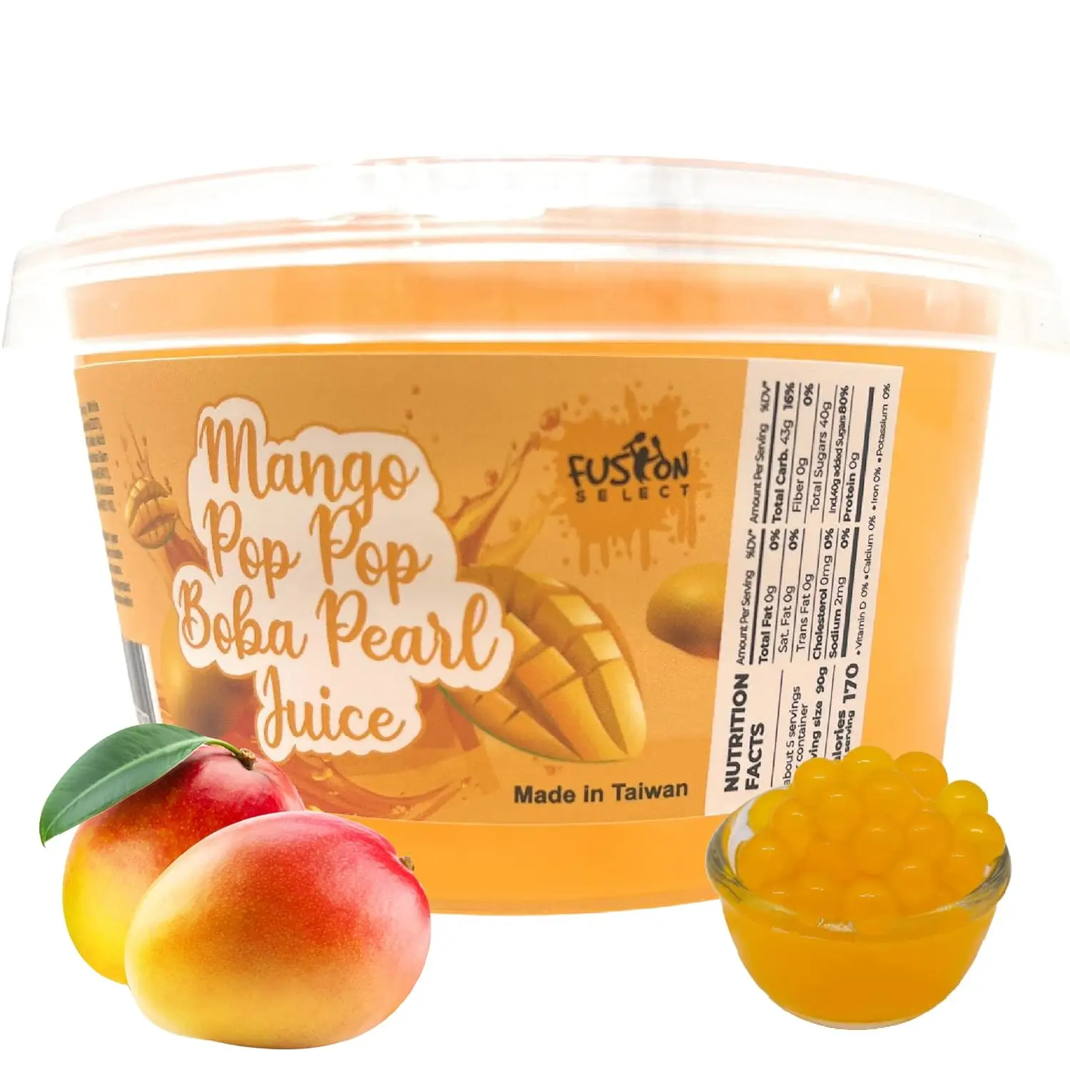 Fusion Select Boba Bursting Bobaz Popping Bobaz Pearls Fruit Tea Snack ...