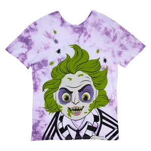 Beetlejuice & Lydia Deetz Reversible Tie-Dye Unisex Tee