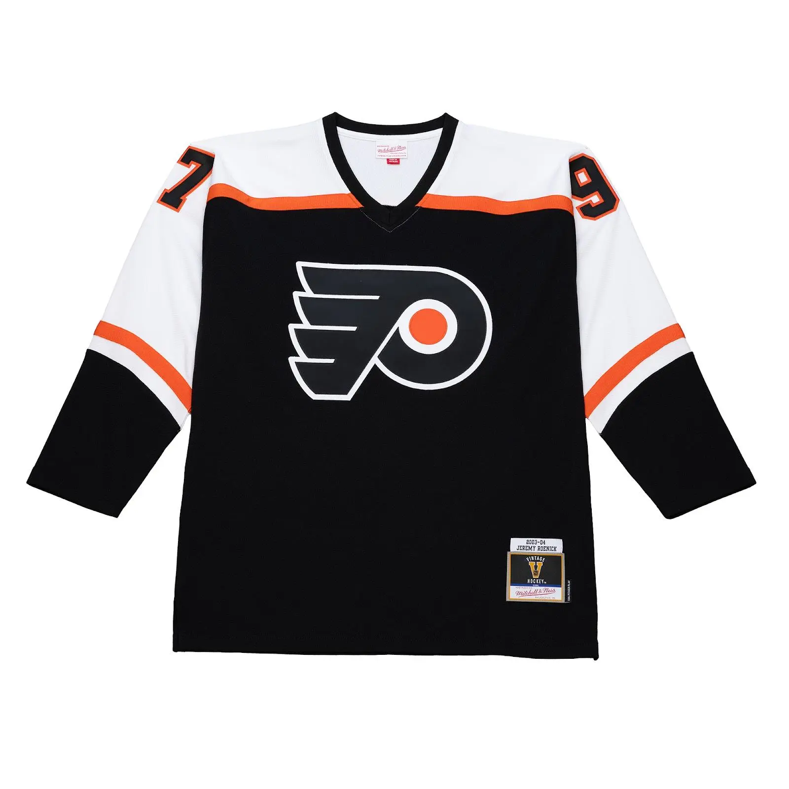 Jeremy Roenick Philadelphia Flyers 2003-04 Black Power Play Jersey NHL Throwback Hockey Fan Gear Mitchell & Ness