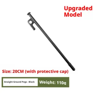 Two-piece set of outdoor tent pegs, steel fixing pegs, windproof rope fixing pegs, canopy fixing accessories.Easy to install, lightweight and portable.Durable and sturdy, suitable for camping, tents, awnings, and garden environments