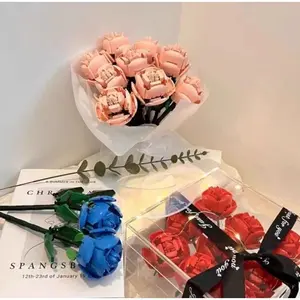 DIY Building Blocks Rose Flower Building Block Set Rose Building Blocks Building Block Flower Eternal Flower Building Block Set