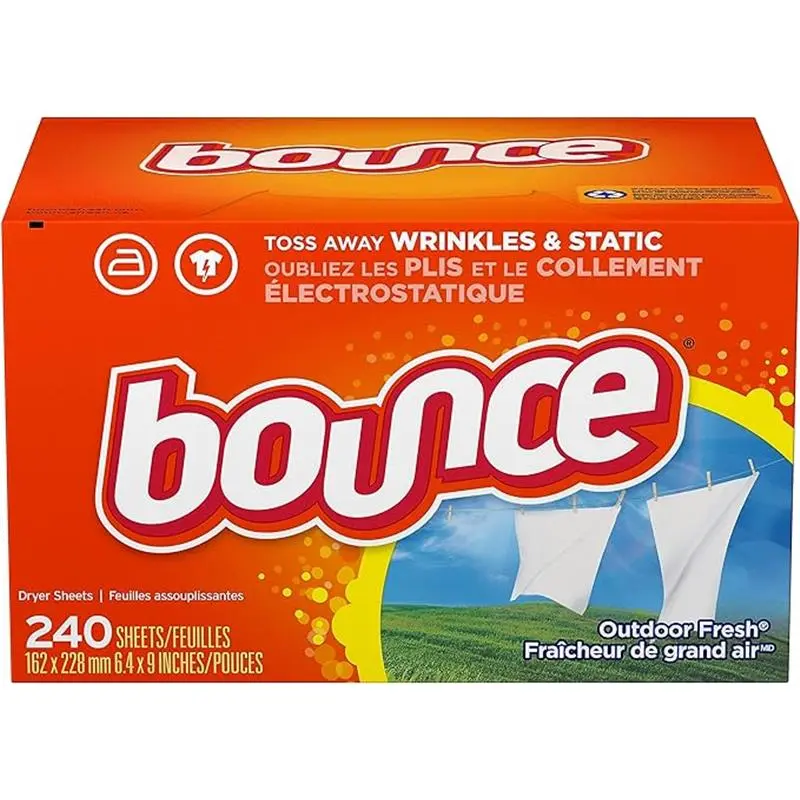 240 Pcs Outdoor Fresh Dryer Sheets Laundry Fabric Softener Household Scented