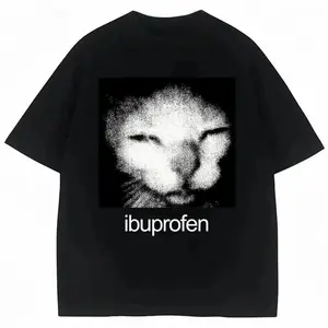 100% Premium Cotton T-shirt Ibuprofen Cat Meme T-Shirt