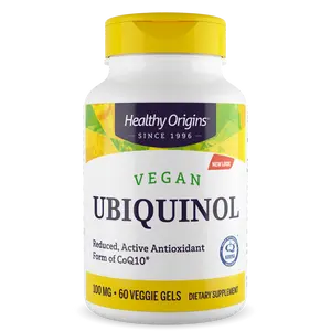 Healthy Origins - Ubiquinol (Vegan) 100 mg Active form of CoQ10  Dietary Supplement - 2 Sizes