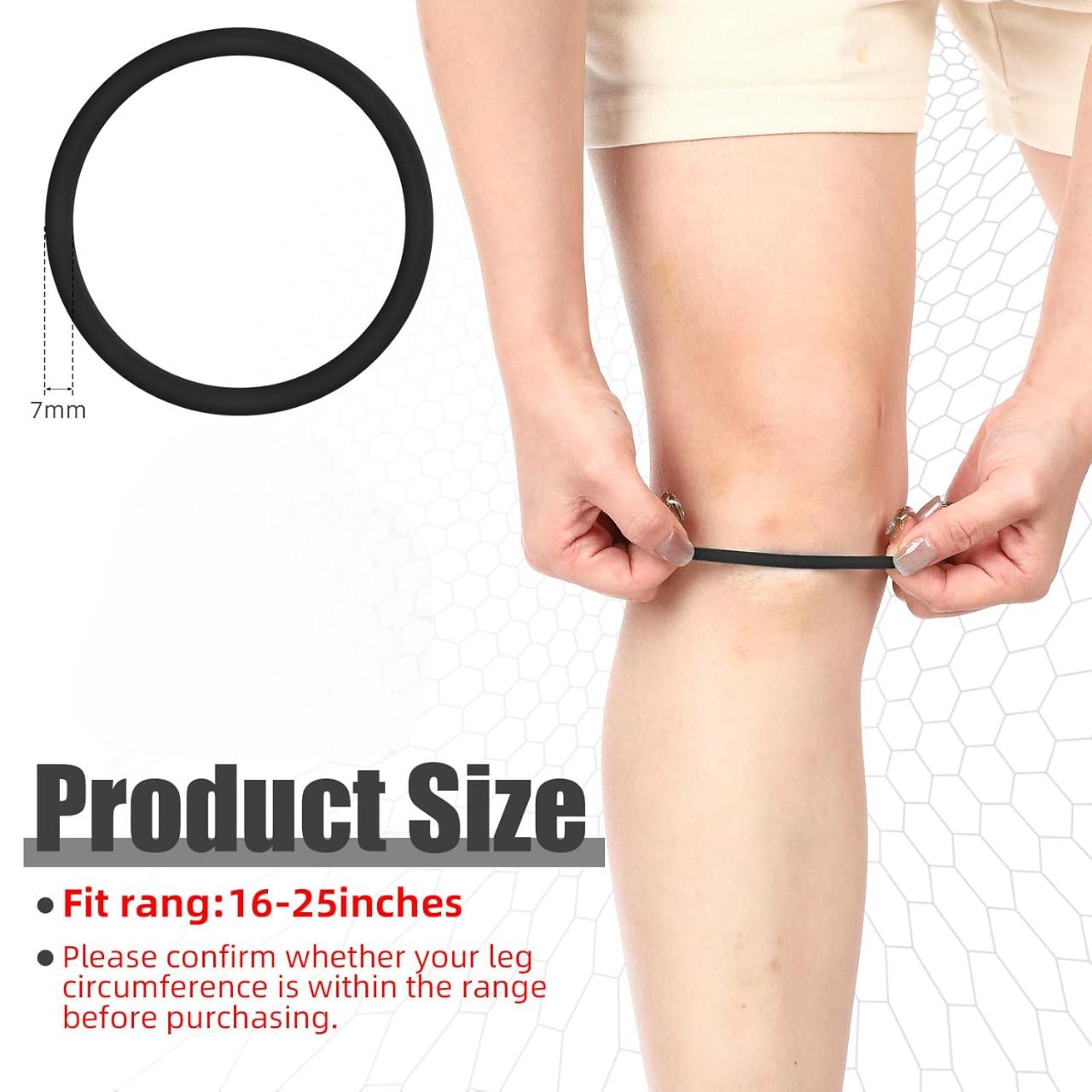 Silicone Patellar Knee Tendon Support Strap,Hiking, Soccer, Basketball, Running, Jumpers Knee, Tennis, Volleyball & Squats