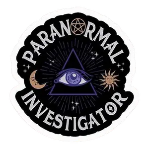 2.5 Inch Paranormal Investigator Logo Sticker – All Seeing Eye Ghost Hunting Vinyl Decal Waterproof Laptop Car Gear