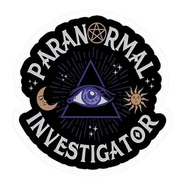 2.5 Inch Paranormal Investigator Logo Sticker – All Seeing Eye Ghost Hunting Vinyl Decal Waterproof Laptop Car Gear
