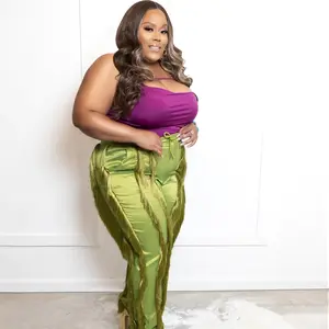 Curvyy Fringe Joggers