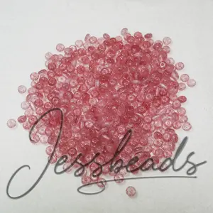 3 x 6mm Cateye  Glass Donut Beads - 13 Colors