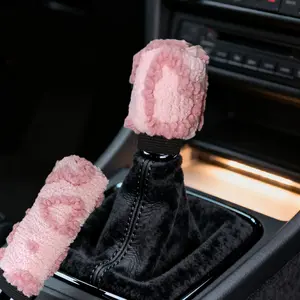 Cute Car Handbrake Cover, Pull Handle Glove, Gear Shift Cover, Automotive Accessories Decoration, Car Interior Decor, Gearshift