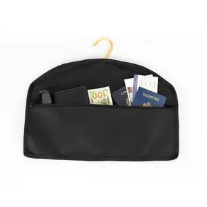 Hook storage bag transfer safety hidden bag suitable for hanging clothes pockets can hide valuable items for home travel Hangable Organiser Travel Organization Pouch
