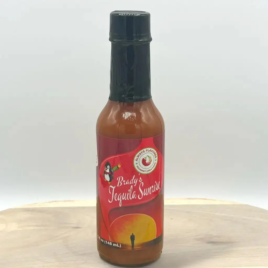 Brady's Tequila Sunrise Hot Sauce - Scorpion Peppers Sauce for Flavorful Cooking Perfume