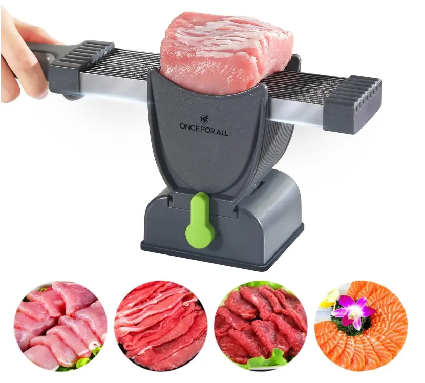 ONCE FOR ALL Home Kitchenware Set with Meat Slicer, Cleaver, and Knives for Food Slicing, Shredding, and Cooking Meatcleaverset knives for men knives for men