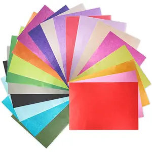 Tissue Paper 200 Sheets - 20 Vibrant Rainbow Colors for Gift Wrapping, Craft Projects, Party Decorations - 12x8.4 Inch Art Tissue for Birthday, Floral Arrangements, Festival Supplies