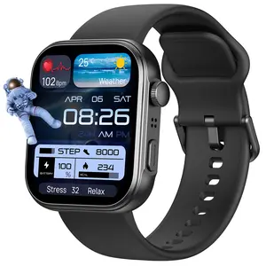 TOZO S6 Smartwatch 1.85" AMOLED Ultra-Clear Screen Dynamic Watch Faces Bluetooth Call,100+ Sports Modes Fitness Watch Activity Tracker with Heart Rate/Sleep Oxygen Monitor IP68 Waterproof Devices Wearable Dustproof Smartphone Wristwatch Devices Wearable