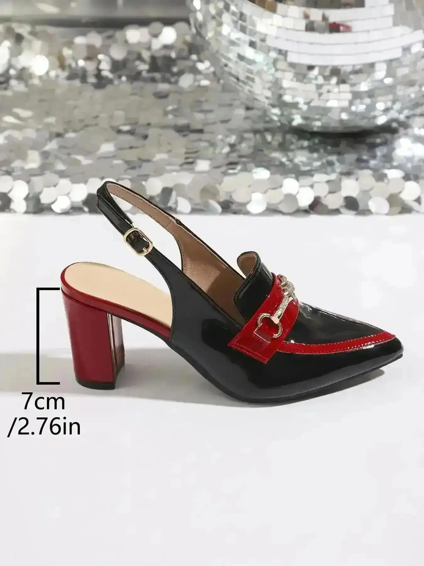 Women's Fashionable Colorblock High Heel Shoes Elegant Minimalist Heeled Sandals Pointed Toe Slingback for Party Daily Clothing Decor Women Stylish Classic Classy Elevated Bohemian Trendy Gladiator Wedge fashion